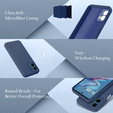 Motorola Moto G45 Suojakuori Kotelo Case (sininen)
