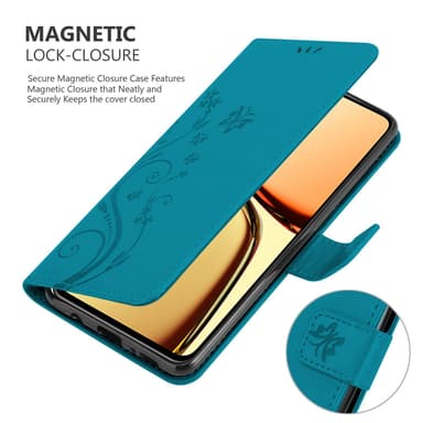Realme C61 / C63 Suojakuori Lompakkokotelo Kukka