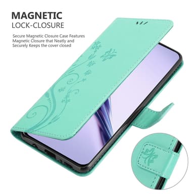 Realme 13 Pro 5G Suojakuori Lompakkokotelo Kukka