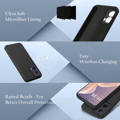 Motorola Moto G85 Suojakuori Kotelo Case (musta)