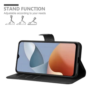 ZTE Blade A54 Suojakuori Lompakkokotelo (Musta)