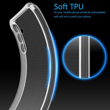 Samsung Galaxy M15 Suojakuori Kotelo Case (Läpinäkyvä)