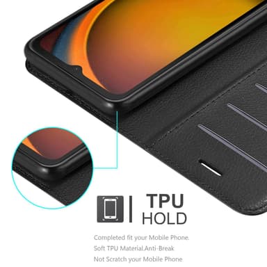 Samsung XCover 7 Suojakuori Lompakkokotelo (Musta)