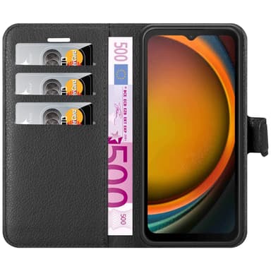 Samsung XCover 7 Suojakuori Lompakkokotelo (Musta)