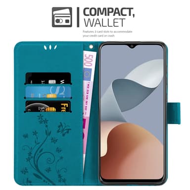 ZTE Blade A73 4G Suojakuori Lompakkokotelo Kukka