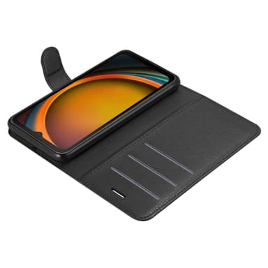 Samsung XCover 7 Suojakuori Lompakkokotelo (Musta)