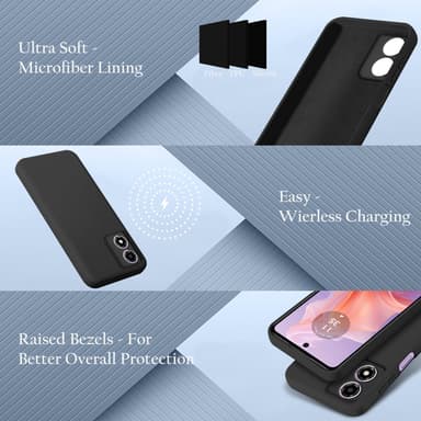 Motorola Moto E14 Suojakuori Kotelo Case (musta)