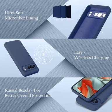 Google Pixel 9 PRO XL Suojakuori Kotelo Case (sininen)
