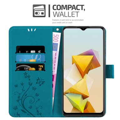 ZTE Blade A73 5G Suojakuori Lompakkokotelo Kukka