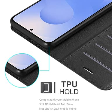 Samsung Galaxy S25 Suojakuori Lompakkokotelo (Musta)