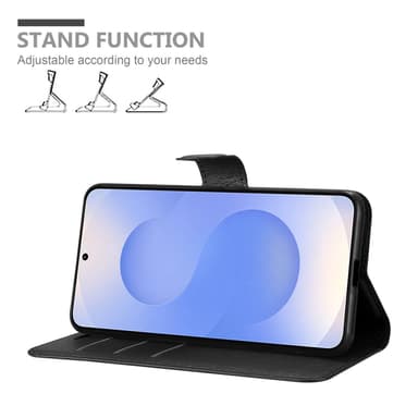 Samsung Galaxy S25 Suojakuori Lompakkokotelo (Musta)