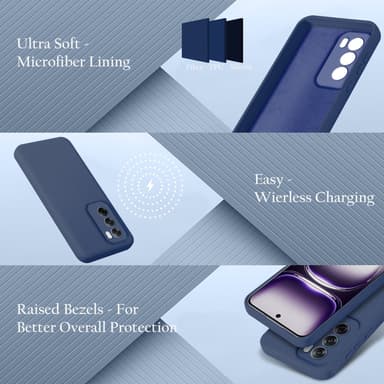 Oppo Reno 12 Suojakuori Kotelo Case (sininen)