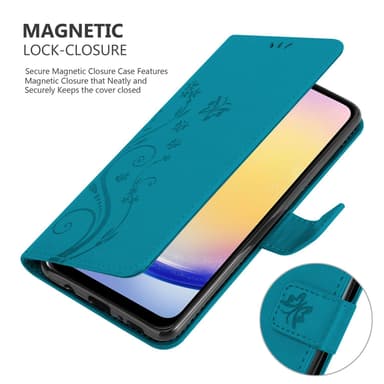 Samsung Galaxy A26 Suojakuori Lompakkokotelo Kukka