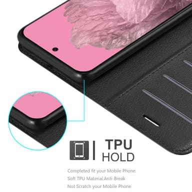 Google Pixel 9 Suojakuori Lompakkokotelo (Musta)