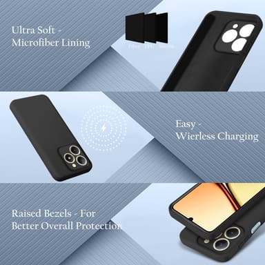 Realme C61 / C63 Suojakuori Kotelo Case (musta)