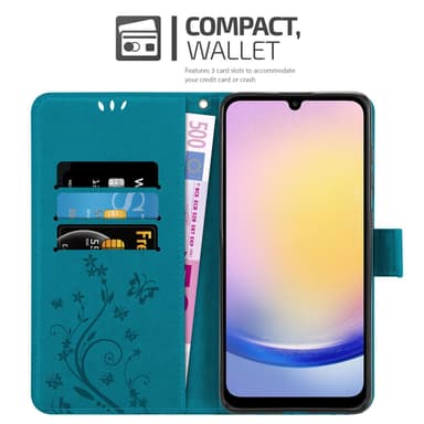 Samsung Galaxy A26 Suojakuori Lompakkokotelo Kukka
