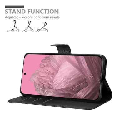 Google Pixel 9 Suojakuori Lompakkokotelo (Musta)