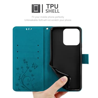 Honor 200 Smart Suojakuori Lompakkokotelo Kukka