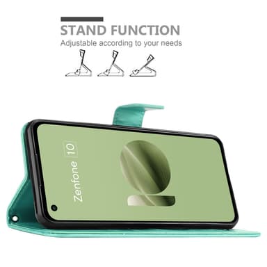 Asus Zenfone 10 Suojakuori Lompakkokotelo Kukka
