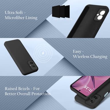 Motorola Moto G55 Suojakuori Kotelo Case (musta)