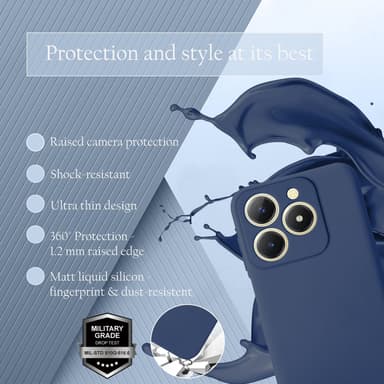 Realme C61 / C63 Suojakuori Kotelo Case (sininen)