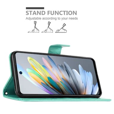 ZTE Blade A75 4G Suojakuori Lompakkokotelo Kukka