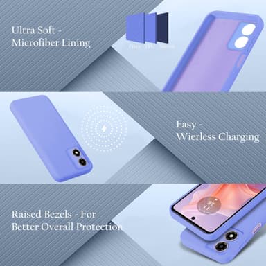 Motorola Moto E14 Suojakuori Kotelo Case (violetti)