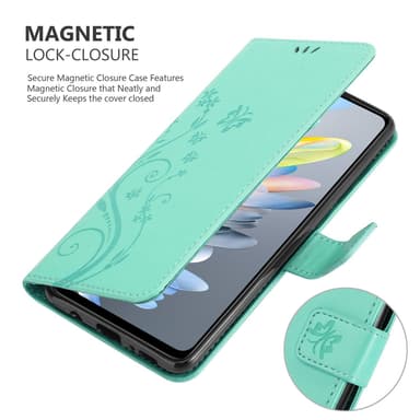 ZTE Blade A75 4G Suojakuori Lompakkokotelo Kukka