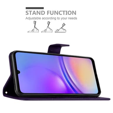 Samsung Galaxy A06 Suojakuori Lompakkokotelo Kukka