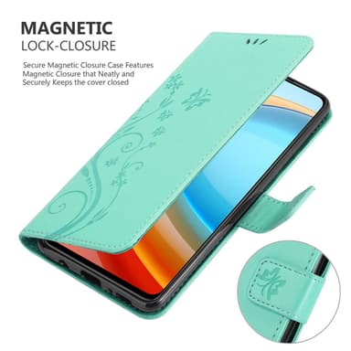 ZTE Blade A75 5G Suojakuori Lompakkokotelo Kukka