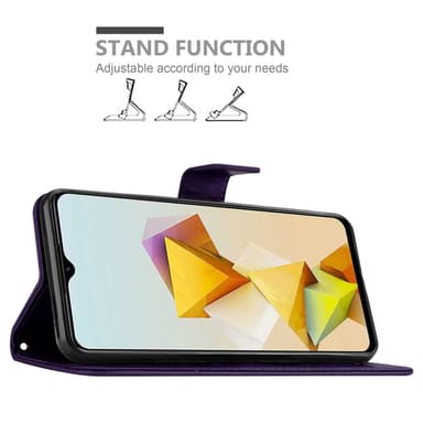 ZTE Blade A73 5G Suojakuori Lompakkokotelo Kukka