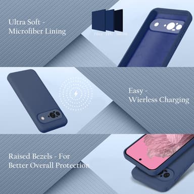 Google Pixel 9 Suojakuori Kotelo Case (sininen)