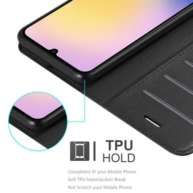 Samsung Galaxy A26 Suojakuori Lompakkokotelo (Musta)
