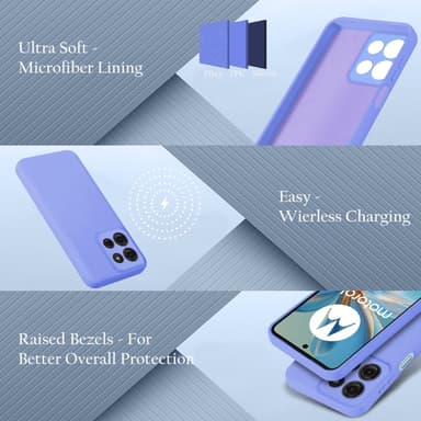 Motorola Moto G75 Suojakuori Kotelo Case (violetti)