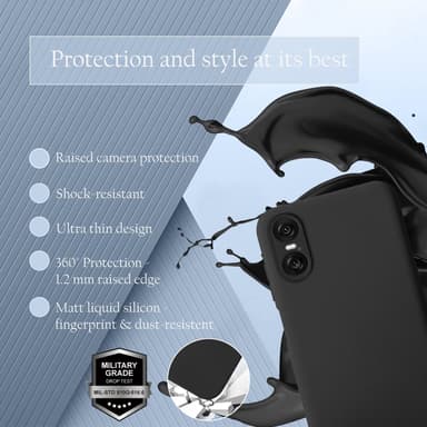 Sony Xperia 10 VI Suojakuori Kotelo Case (musta)