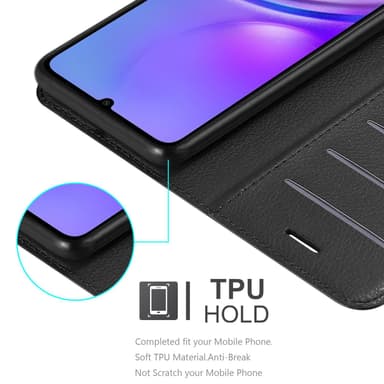 Samsung Galaxy A06 Suojakuori Lompakkokotelo (Musta)