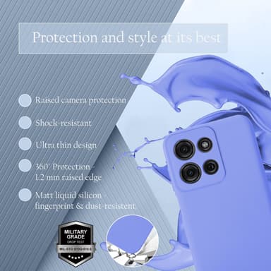 Motorola Moto G75 Suojakuori Kotelo Case (violetti)
