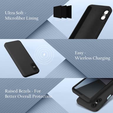 Sony Xperia 10 VI Suojakuori Kotelo Case (musta)