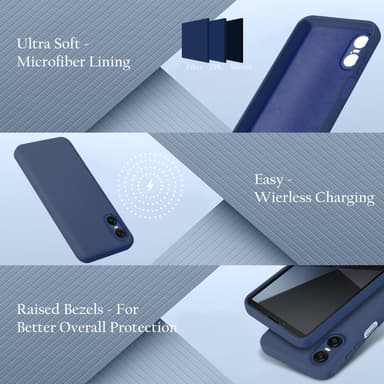 Sony Xperia 10 VI Suojakuori Kotelo Case (sininen)