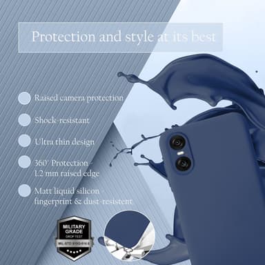 Sony Xperia 10 VI Suojakuori Kotelo Case (sininen)