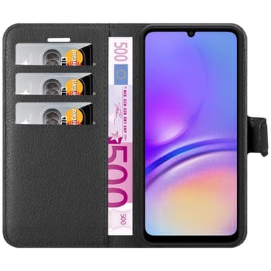 Samsung Galaxy A06 Suojakuori Lompakkokotelo (Musta)