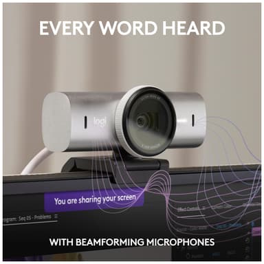 Logitech MX Brio webkamera (vaaleanharmaa)