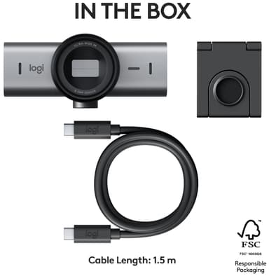 Logitech MX Brio webkamera (grafiitti)