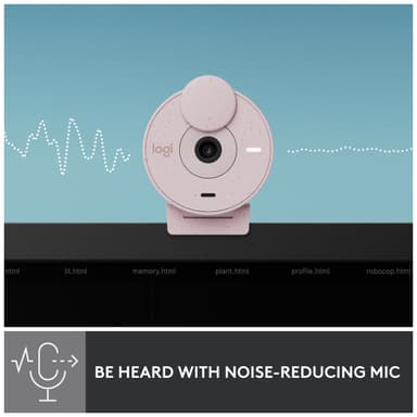 Logitech Brio 300 webkamera (vaaleanpunainen)