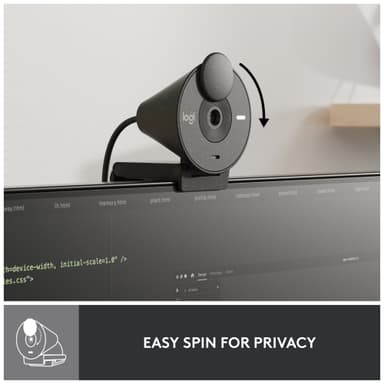 Logitech Brio 300 webkamera (musta)