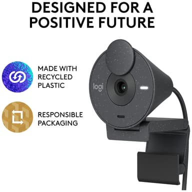 Logitech Brio 300 webkamera (musta)