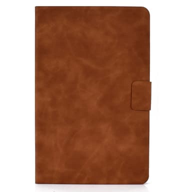 SKALO iPad 11"" (2025) PU-nahkainen Lompakkokotelo - Ruskea