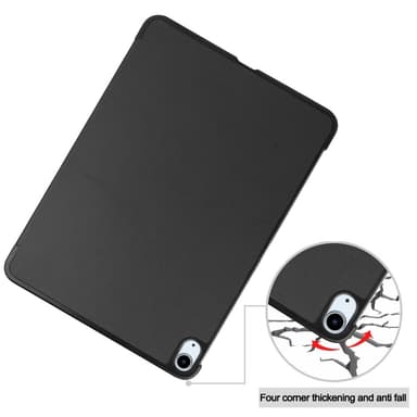 SKALO iPad Air 11 (2025) Trifold Kotelo - Musta