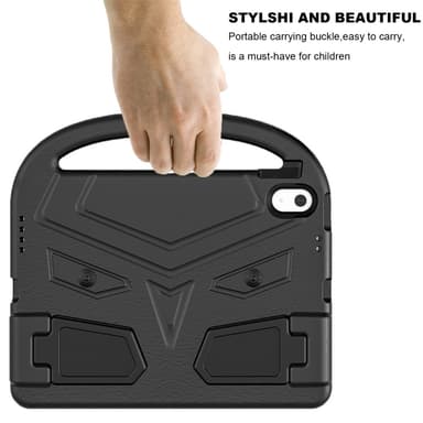 SKALO iPad 11"" (2025) Lapsikuori kahvalla ja jalustalla - Musta