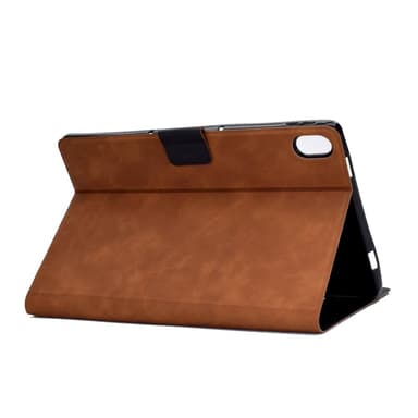 SKALO iPad 11"" (2025) PU-nahkainen Lompakkokotelo - Ruskea